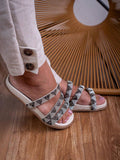 Papete Birken do 34 ao 42 Feminina Blogueira de pedraria  Sandalia  Rasteirinha Glitter strass