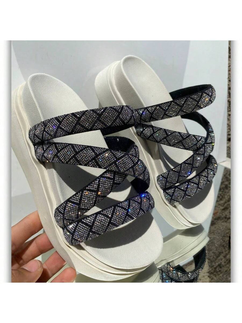 sandália papete feminina plataforma birken alta brilho ultra salto 034 confortável lançamento 2025