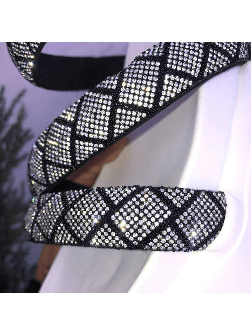 Papete Birken Plataforma Alta Sandália Feminina 3 Tiras Z 15 - Tamanco Anabela Flatform Strass Brilho - Branca Rose Caramelo Preta Pedraira Lançamento