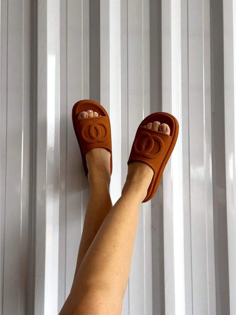 Sandália Papete Chinelo Tamanco Nuvem Flat Plataforma Blogueira
