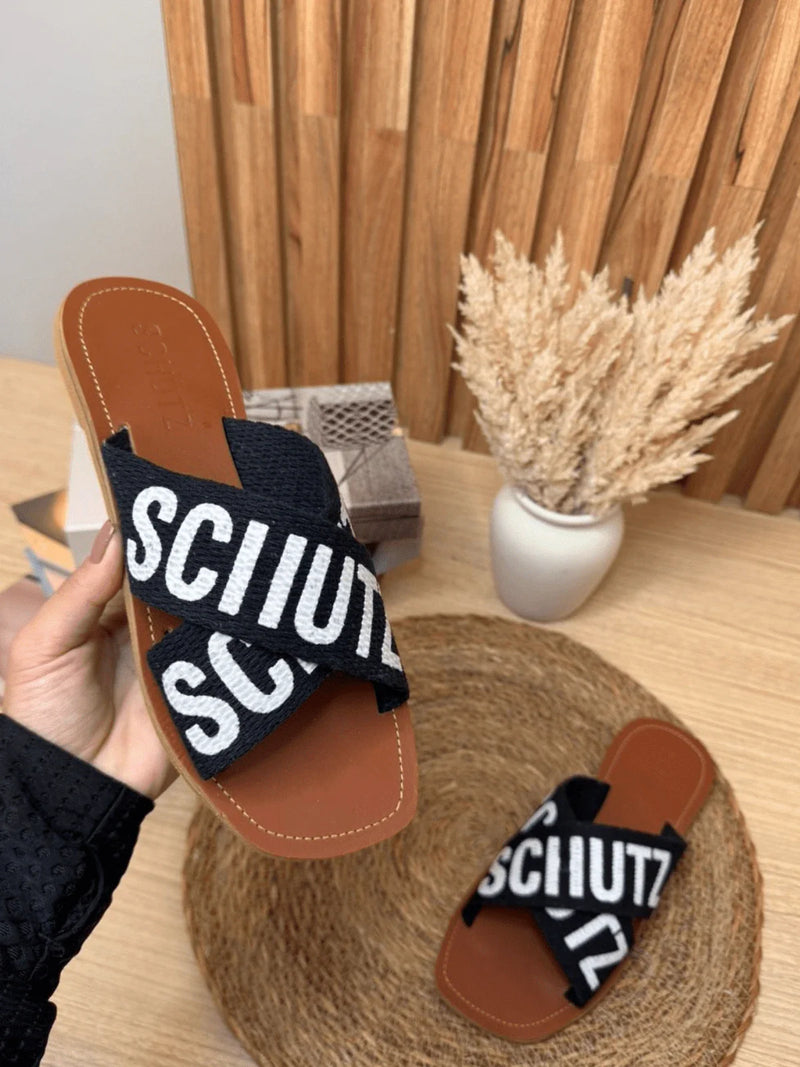 Sandália Feminina Flat X Clássica Rasteira Verão Macia Leve Estilosa  Rasteirinha Casual Dia a Dia Confortável