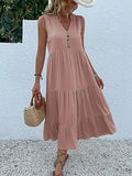 Vestido Midi Elegante Romênia Feminino