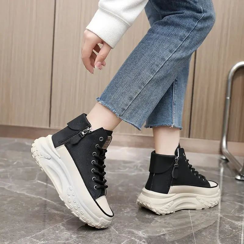 Tênis Plataforma Feminino Bella Urban™ – Altura, Conforto e Estilo em um Só