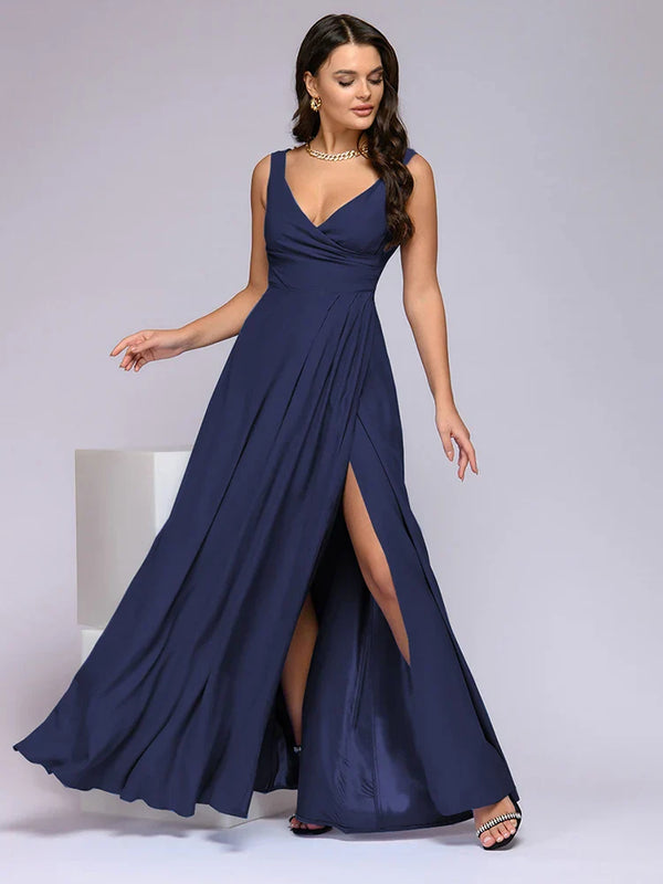 Vestido Longo Beatriz com Saia Fluida | Perfeito para Festas e Casamentos