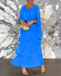Vestido Longo com Bordas Delicadas - Ésme