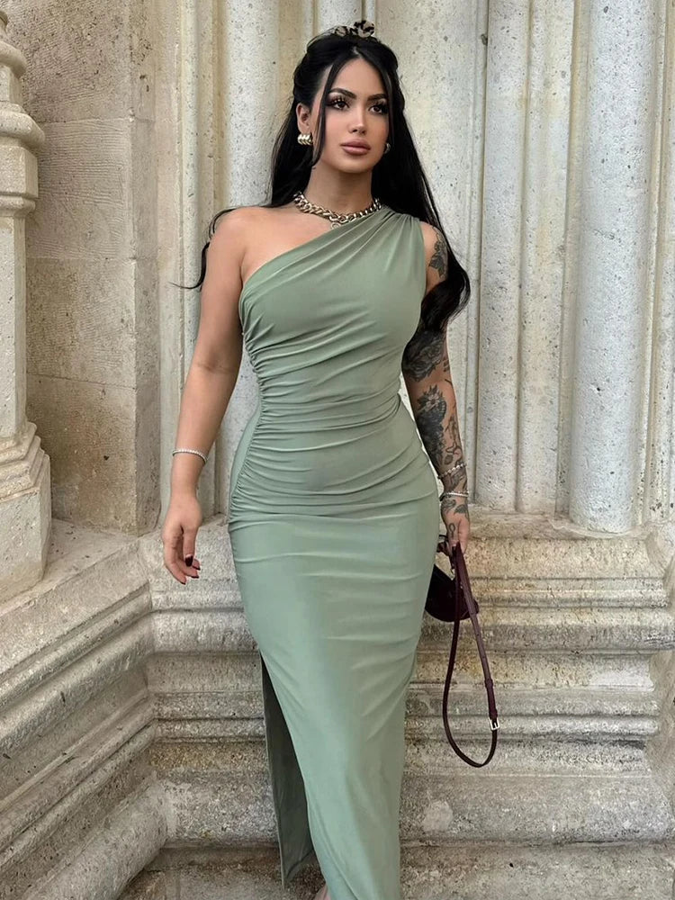 Vestido Midi Elegante Feminino Lindsey
