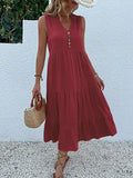 Vestido Midi Elegante Romênia Feminino