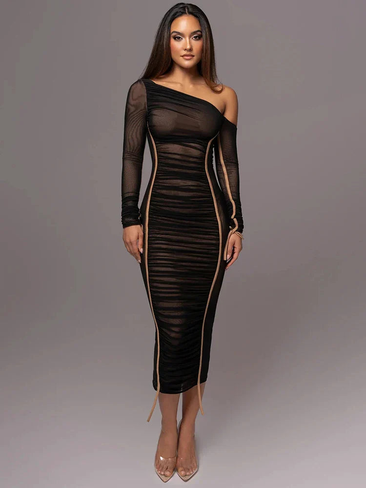 Vestido Midi Elegance Feminino