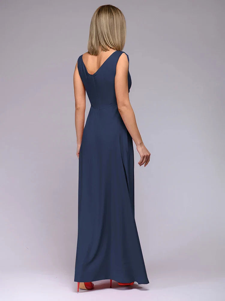 Vestido Longo Beatriz com Saia Fluida | Perfeito para Festas e Casamentos