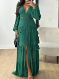 Vestido Longo com Renda Delicada - Ideal para Festas e Ocasiões Especiais