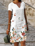 Vestido Casual Feminino Floral Algodão - Conforto e Estilo para o Dia a Dia