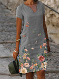 Vestido Casual Feminino Floral Algodão - Conforto e Estilo para o Dia a Dia