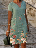 Vestido Casual Feminino Floral Algodão - Conforto e Estilo para o Dia a Dia